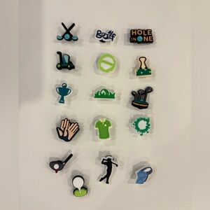 Golf Themed Shoe Charms for Crocs